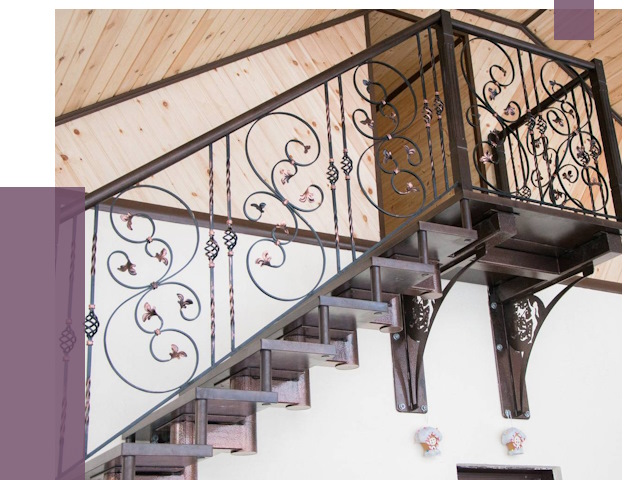 Кованые лестницы в Орле от 78967 руб. под ключ