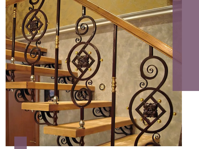 Изготовление кованых лестниц под ключ в Орле