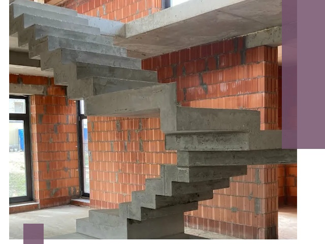 Изготовление бетонных лестниц под ключ в Орле