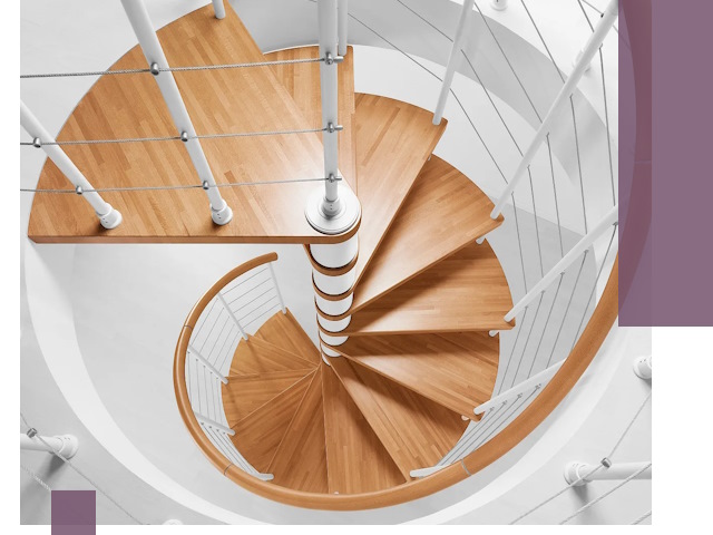 Изготовление винтовых лестниц под ключ в Орле