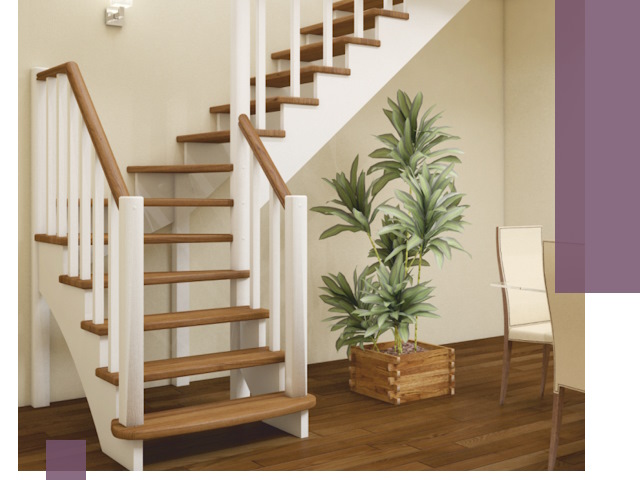 Г-образные лестницы под ключ в Орле — изготовление и монтаж