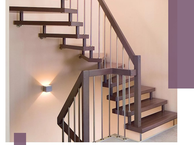 Изготовление лестниц на больцах в Орле под ключ