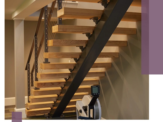 Лестницы на монокосоурах под ключ в Орле - изготовление и монтаж