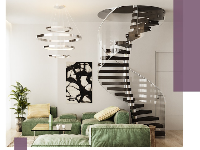 Лестницы для двухуровневой квартиры в Орле — изготовление и монтаж