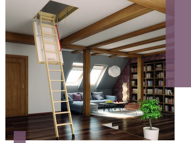 Чердачные лестницы под ключ в Орле: изготовление и монтаж