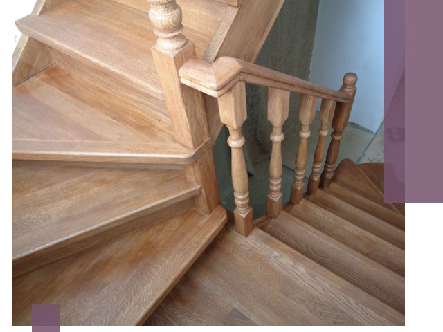 Дубовые лестницы под ключ в Орле: изготовление и монтаж