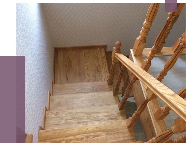 Сосновые лестницы в Орле под ключ от 7998 руб.  | ПРОЛЁТ-Орл