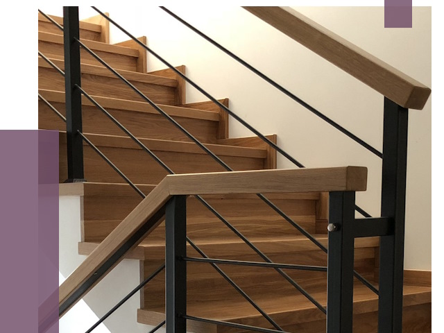 Обшивка металлической лестницы деревом в Орле от 4303 руб. 