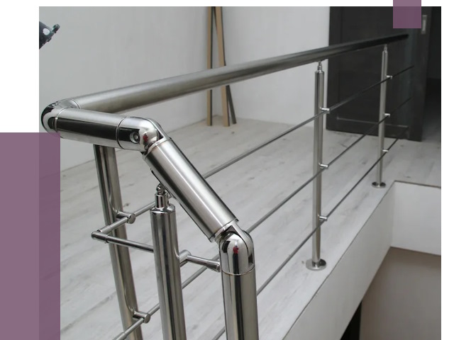 Перила из нержавеющей стали в Орле от 8909 руб. под ключ | ПРОЛЁТ-Орл