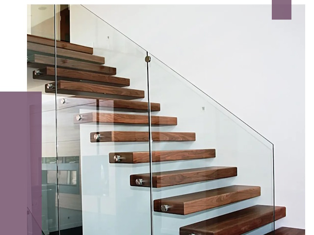 Стеклянные перила для лестницы в Орле от 14680 руб.