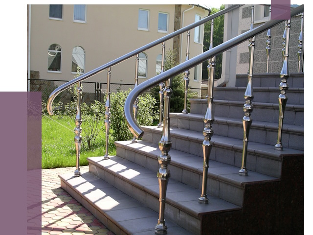 Перила для крыльца в Орле от 10630 руб. — монтаж ПРОЛЁТ-Орл