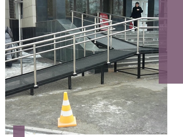 Стационарные пандусы под ключ в Орле — изготовление и монтаж