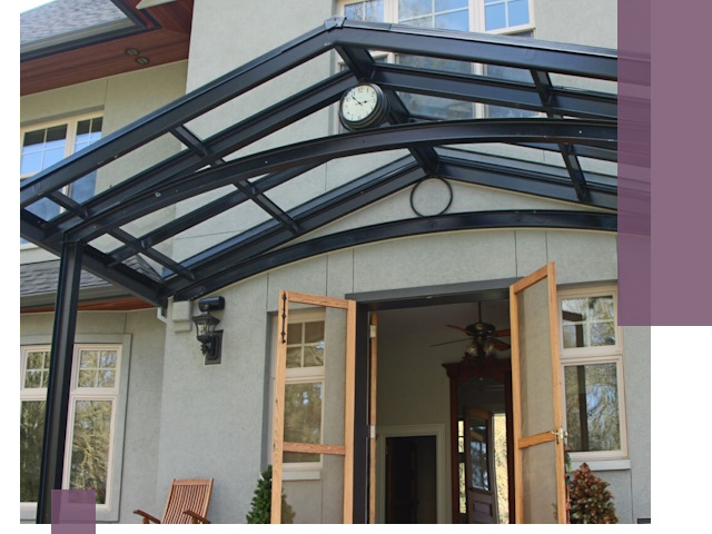 Изготовление и монтаж навесов и козырьков в Орле