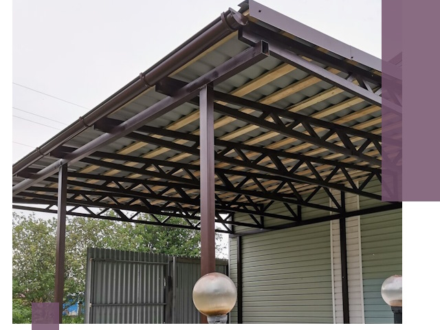 Навесы под ключ в Орле: изготовление, монтаж и гарантия