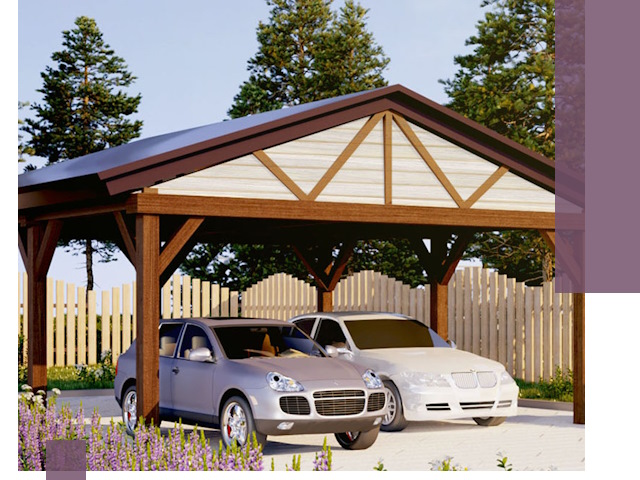 Навесы для автомобиля в Орле — изготовление и монтаж