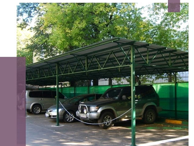 Навесы для парковки в Орле от 79473 руб. заказать | ПРОЛЁТ-Орл