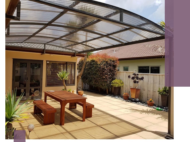 Навесы во двор под ключ в Орле — изготовление и монтаж