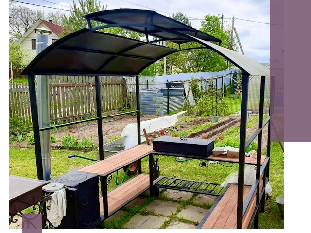 Навесы для барбекю в Орле: изготовление, монтаж и демонтаж