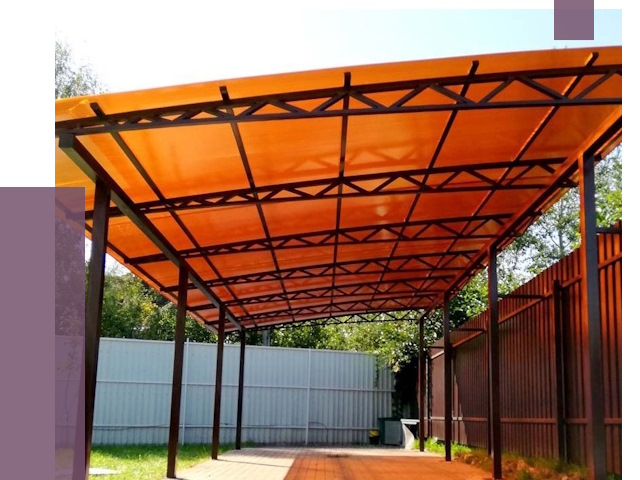 Односкатные навесы под ключ в Орле от 13009 руб. 