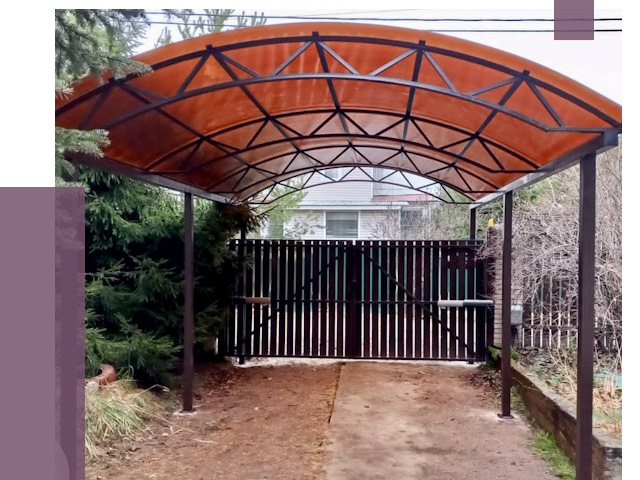 Арочные навесы в Орле от 12604 руб. — изготовление и монтаж | ПРОЛЁТ-Орл