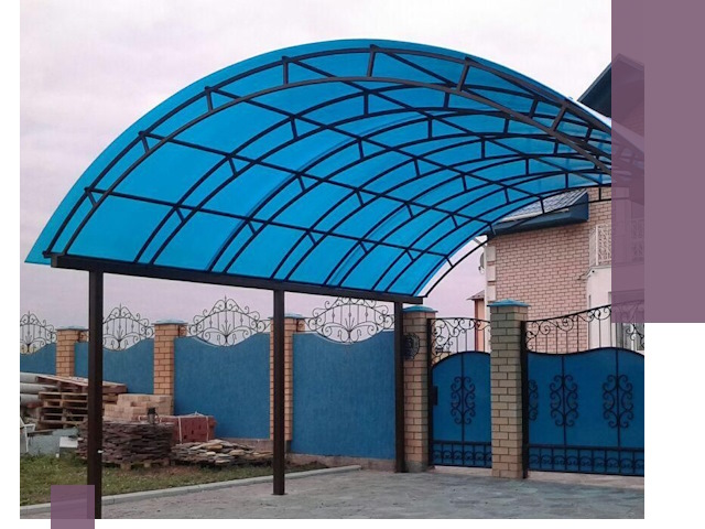 Арочные навесы под ключ в Орле — изготовление и монтаж