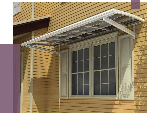 Козырьки над окнами в Орле от 7542 руб. — монтаж, покупки | ПРОЛЁТ-Орл