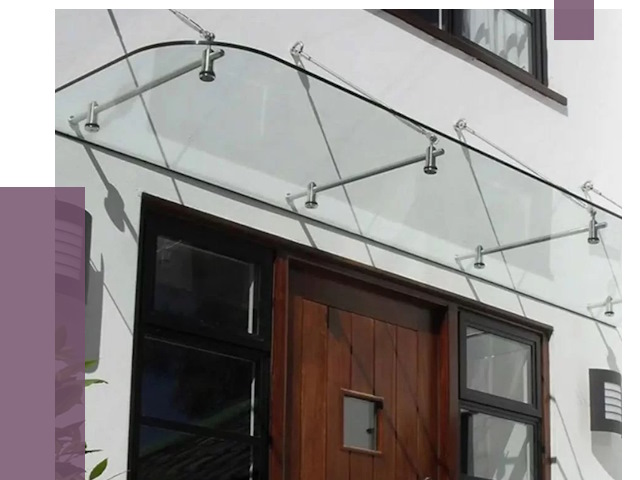 Стеклянные козырьки в Орле от 18729 руб. | ПРОЛЁТ-Орл