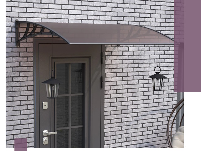 Недорогие козырьки и навесы под ключ в Орле