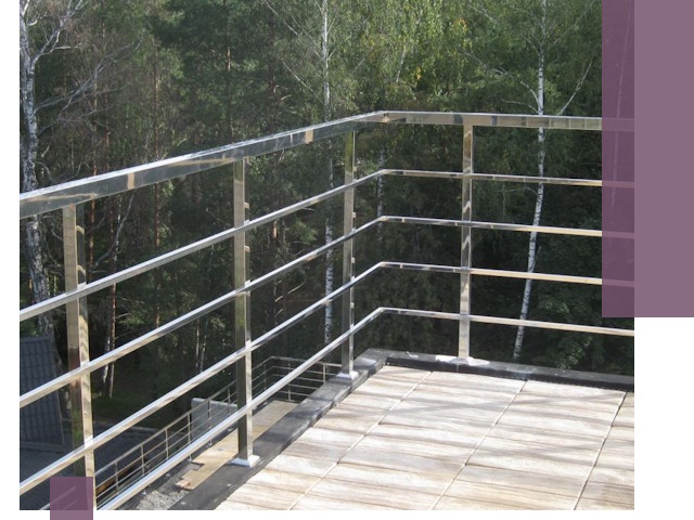 Парапеты из нержавеющей стали в Орле — изготовление и монтаж