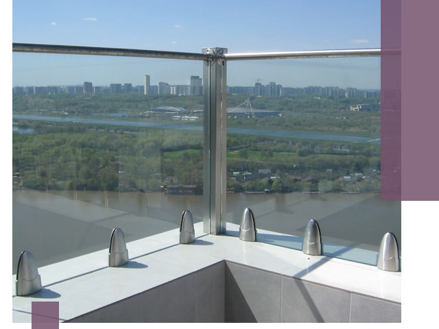 Стеклянные парапеты премиум класса в Орле для домов и бизнесов