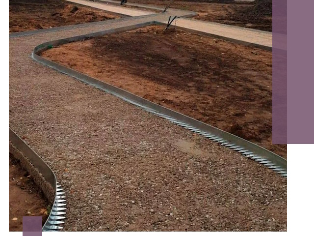 Металлические бордюры под ключ в Орле — изготовление и монтаж