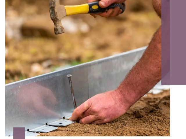 Монтаж металлических бордюров в Орле быстро и качественно