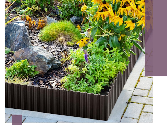 Металлические бордюры для клумб в Орле — производство и монтаж