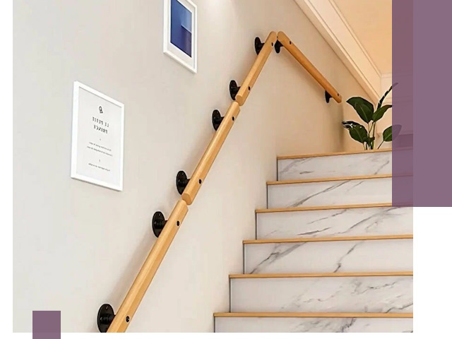 Поручни металлические и деревянные под ключ в Орле